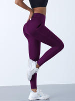 Leggings De Cintura Alta Para Mujer Con Bolsillos Pantalones De Yoga Elásticos Para Fitness Y Correr Talla Verdadera - details 23