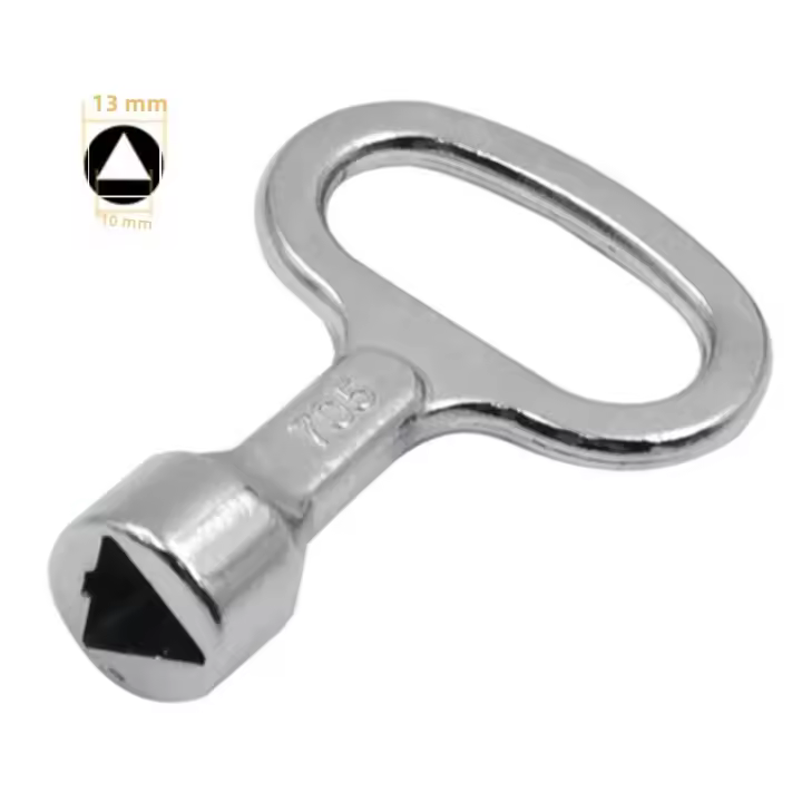 Llave De Torque Triangular Para Armario Eléctrico Y Metro De Suburbio Herramientas Manuales Para Reparación Llave Multifuncional De Acero Carbono - 1
