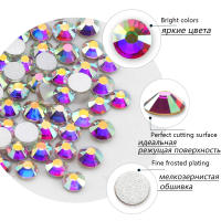 Decoraciones De Uñas Con Strass De Cristal Y Vidrio Mixed Size Rhinestones Para Arte De Uñas 3D Diamantes Gemas Accesorios De Uñas SS4 SS6 SS8 SS10 SS12 - details 3