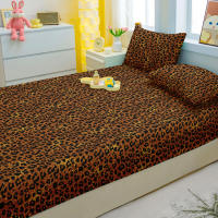 Sábana Fitted Moderna Y Sencilla Con Estampado De Leopardo En Matte Para Cama Sin Incluir Fundas De Almohada Material De Poliéster 100% - details 4