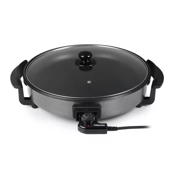 Paellera Multifunción Tristar  PZ-2963 1500W 1.75L Ø30cm Ideal para Cocinar La paellera multifuncional es ideal para cocinar paellas y guisos. Con 1500W de potencia y recubrimiento antiadherente, es fácil de limpiar y muy versátil. - 1