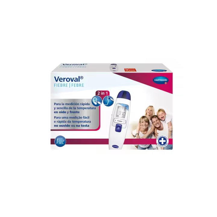 VEROVAL FIEBRE TERMOMETRO INFRARROJOS OIDO Y FRENTE - 1