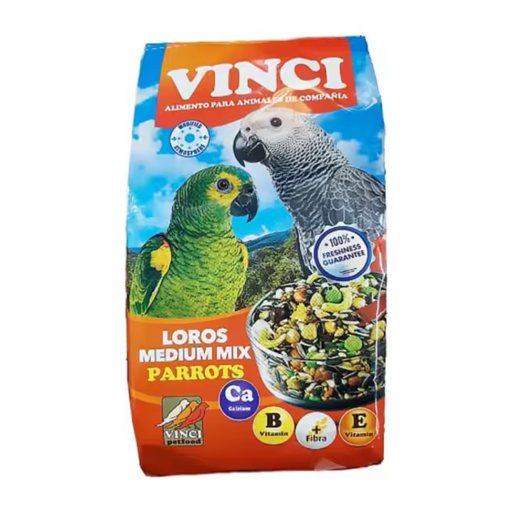 Mixtura de Semillas para Loros Amazonas, Yako, 1kg, 4kg, VitalMix Vinci, Comida de Pájaros - 1
