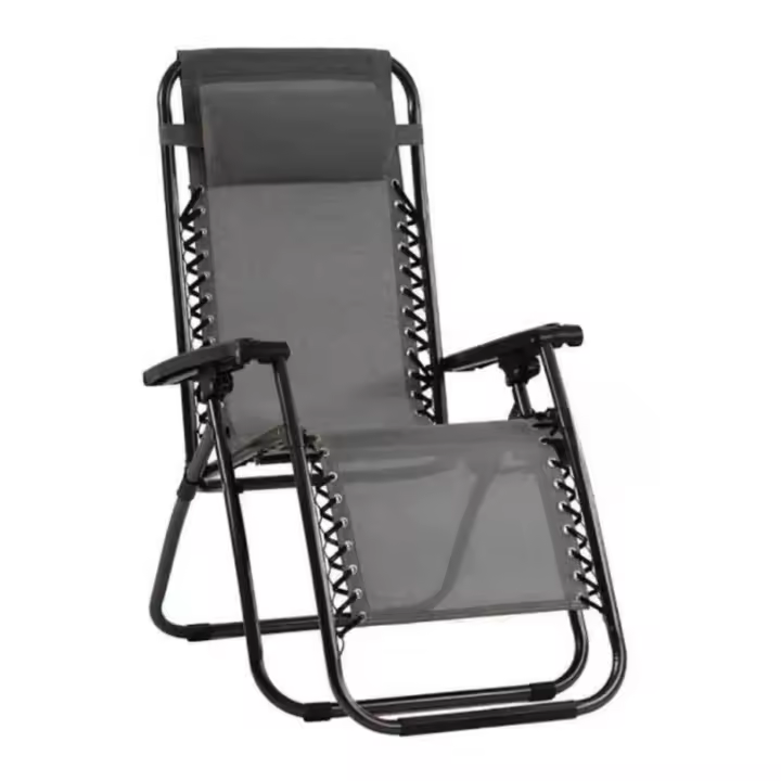Start Electric | Tumbona Reclinable y Plegable Gravedad Cero - Sillón con Respaldo Alto y Reposapiés para Piscina, Camping y Jardín - 52x53x108/43cm - 1
