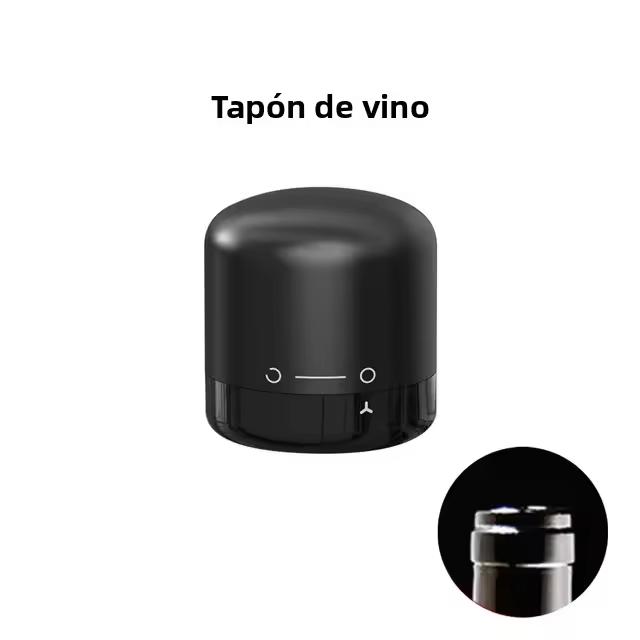 Set De 1/2 Tapones De Vació Para Botella De Vino Y Champaña Tapón Ecológico a Prueba De Fugas Que Retienen La Frescura Del Vino - 1