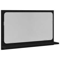 Espejo de baño vidaXL Negro Roble 60x10,5x37 cm Madera de ingeniería - details 1