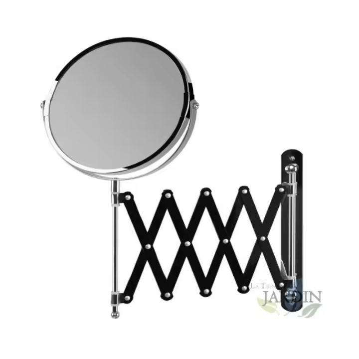 ORBEGOZO Espejo de pared multiorientable 360º Orbegozo. 17 cm de diámetro. Doble cara: A: Sin aumento B: Aumento 5X. - 1