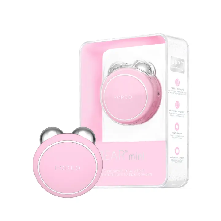 FOREO BEAR mini Masajeador facial eléctrico de microcorrientes I Reductor de papada I Define el contorno de la mandíbula I Lifting facial inmediato y no invasivo - 1
