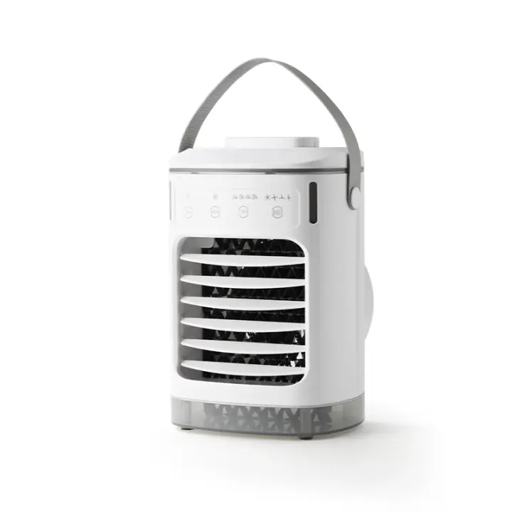 Enfriador de aire, aire acondicionado portátil, enfriador evaporativo 4 en 1, ventilador con rociador y luz nocturna a color. - 1