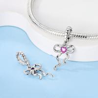 Encantos De Borla De Corazón Rosa En Plata 925 Encantos De Bolas Para Pulseras Originales DIY Joyería Accesorios De Moda Para Mujer - details 5