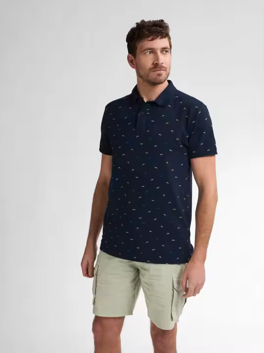 Hombre Marcas Petrol Industries Polos Ropa  Polo con estampado integral Palmview -Petrol Industries- pol923 azul marino - 1