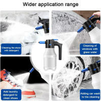 Botella De Espuma De Nieve Con Bomba Portátil Recargable Sin Cable Tipo-C Alta Presión Para Limpieza Automóvil Herramienta Eléctrica - details 1