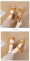 SP Sandalias de mujer de nuevo estil con Tacones de cuña, Suela Gruesa con Velcro, Talla big, sandalias de una Tira en stock, - details 23