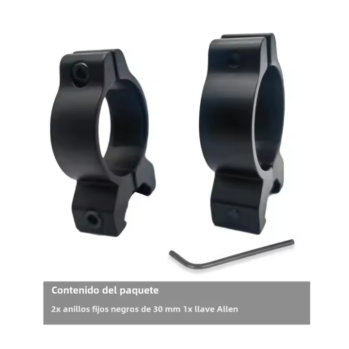 2pcs Anillos De Montaje Para Ópticas De Caça Con Diâmetro De 30mm Base Attachável Picatinny De 20mm E Dovetail Acessórios De Flashlight - 1