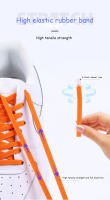 1Par De Cordones Elásticos Multicolor Para Niños Adultos Y Ancianos Sin Atar Correas Rápidas Deportivas Para Zapatillas - details 3