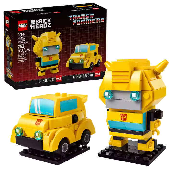 LEGO BRICKHEADZ TRANSFORMERS 40804: Bumblebee: Robot y Vehículo - 1