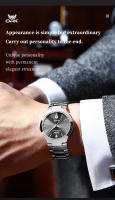Reloj De Pulsera Para Hombre OPK 8105 Diseño De Diamantes Correa De Acero Inoxidable Resistente Al Agua Con Fecha Y Cuarzo - details 3