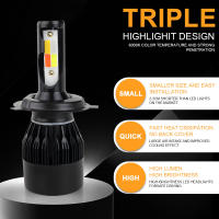 Bombilla LED De Faros Para Coche 60W 4 Colores H4 H7 H8 H9 H11 9005 9006 Bombilla De Nebulosa Intermitente Para Iluminación Delantero Y Nebulosa - details 5
