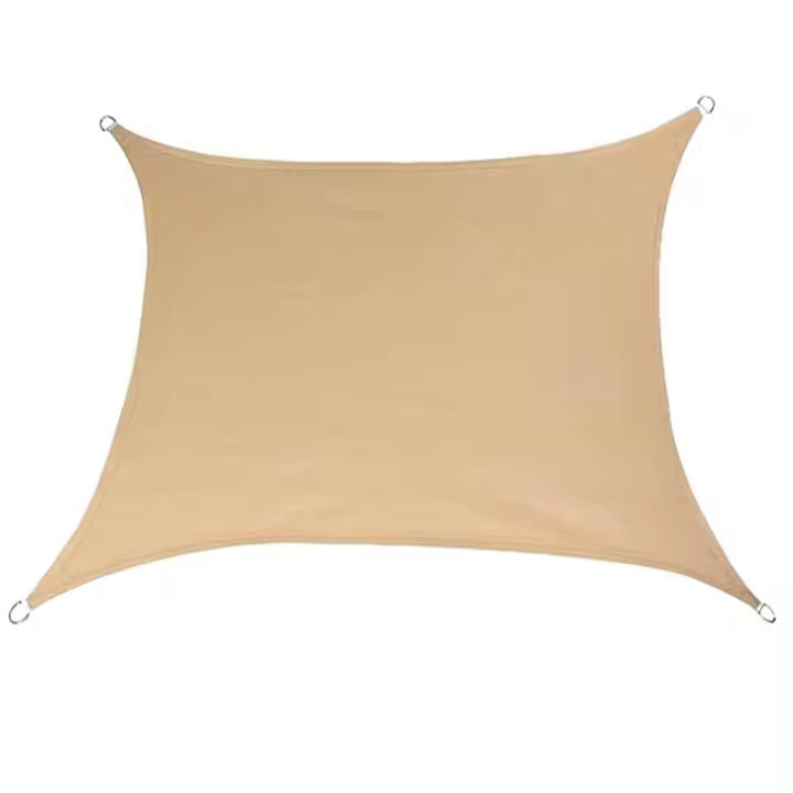 Toldo vela de sombra rectangular, 3 x 4 m, poliéster, protección UV, para exterior, terraza, patio y jardín. - 1