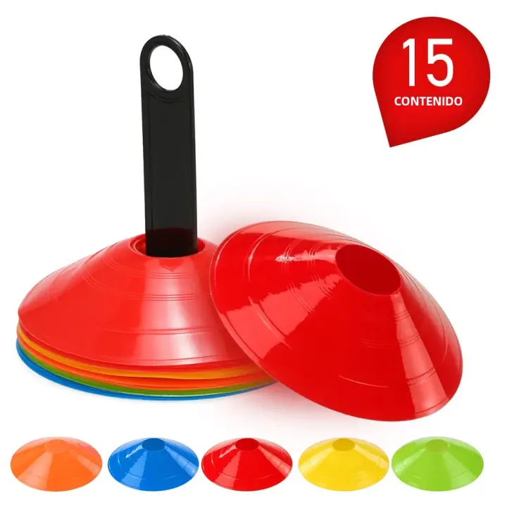Juego De Conos De Entrenamiento Agility Disc Multi Deporte Para Fútbol Y Otros Juegos De Bola Marcadores De Campo Mini Conos De Entrenamiento - 1