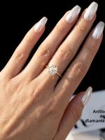 Anillo De Bodas Para Mujer 925 Plata Esterlina Brillante Oval Moissanita 1-2 Carrat Engaño Joyería Fina Anillo De Propuesta - details 1