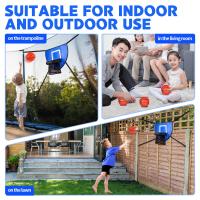 Mini Anillo De Baloncesto Para Trampolín Con Envolvente Estante Universal De Baloncesto Para Niños Juguetes Acessorios De Trampolín - details 4