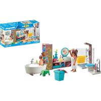 Playmobil my life 71611 moderno cuarto de baño de casa, bathroom mylife house, con dos muñecos, ducha, bañera, wc, toallas, secador y muchos accesorios - details 3