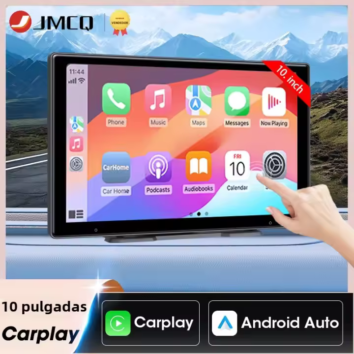 Reproductor Multimedia Portátil De 10 Pulgadas Para Coche Con Pantalla Táctil Universal Carplay Android Auto Display Para Apple CarPlay - 1