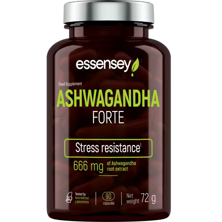 Ashwagandha Forte - Alta Potencia – Antiestrés y Vitalidad | 90 Cápsulas ESSENSEY | Suplemento Natural para Deportistas - 1