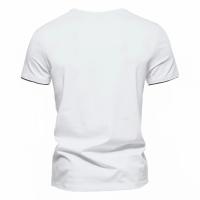 Camiseta De Hombre Verano Manga Corta Estilo Casual Algodón Ajustada V Cuello Secado Rápido Running Top Basic Fitness - details 10