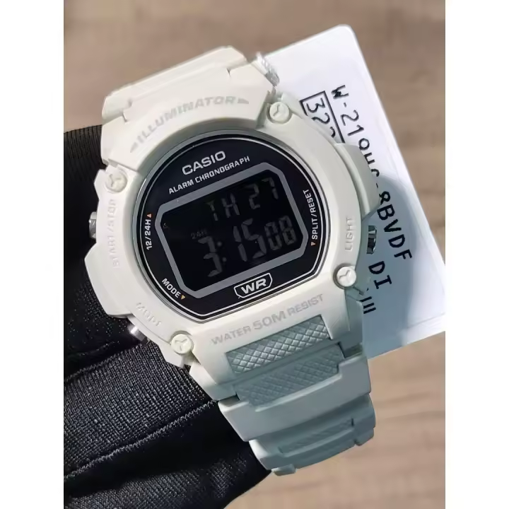 Reloj Deportivo Hombre Casio W-219HC-8BV 50m WR 47.1mm LED Alarma Cronógrafo - 1