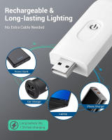 Luz De Lectura Mini LED Recargable USB Con Protección Ocular Y Ajuste De Brillo Luz Nocturna Pequeña Portátil Para Libros - details 8