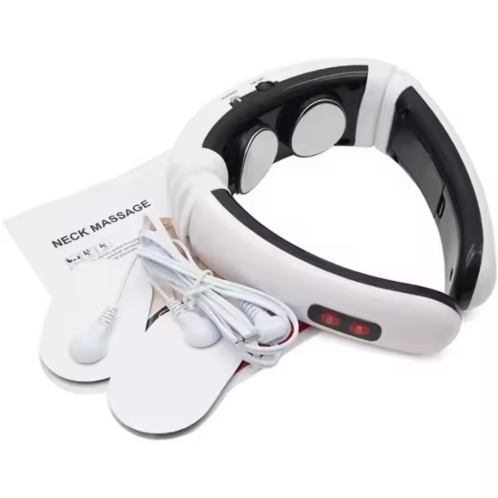 Pulso Eléctrico masajeador de Cuello traqueón Cuello Cervical Alivio del dolor por therapy estimulador Guasha acupuntura Sucker - 1