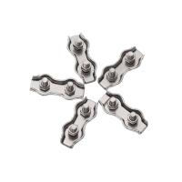 5Pcs Clip De Tornillo Para Cable De Acero Inoxidable M2-M5 Simplex 1/2-Post Calizador De Cuerda Simple Para Metalworking - details 5