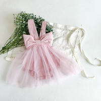 Bailarina Romper Para Bebés Niñas 0-2 Años Vestido De Malla Con Gran Lazo Traje De Baile Princesa Estilo Activo Ropa De Verano - details 17