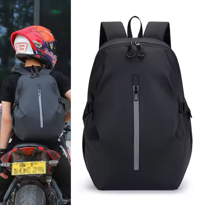 Mochila De Motocicleta Impermeable Para Hombres Y Mujeres Gran Capacidad Bolsa De Viaje Resistente a La Vacío Para Ciclistas - 1