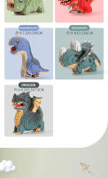 Puzzle 3D De Dinosaurio Para Niños Juguetes Educativos Montessori DIY Artesanía Divertida Modelación Tridimensional Para Niño Y Niña - details 9