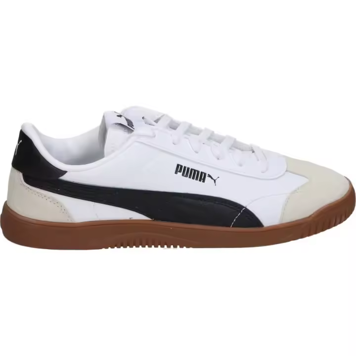PUMA | Zapatillas Bajas Puma Club 5v5 SD para Hombre – Deportiva en Color Blanco con Detalles en Negro y Beige – Sneakers con Cordones – Casual – Versátiles y Cómodas – Tendencia – Modelo 395104-04 - 1