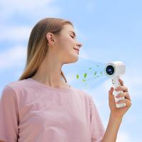 Ventilador de turbo de mano, ventilador portátil de mano, Ventilador portátil de carga USB, Exhibición digital El clima cálido debe tener suministros para el trabajo, acampando el picnic de - details 4