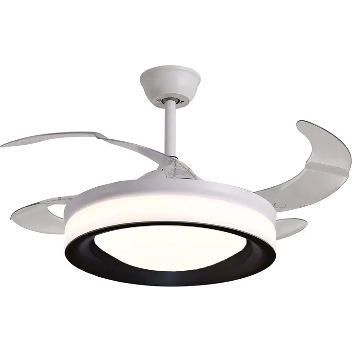 BEL AIR HOME - Ventilador Plafón TITAN Motor DC, Aspas Desplegables, Luz Led 36W, 6 Velocidades - 1