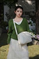 Bolso De Hombro Para Mujer En Cuero Genuino Split Tamaño Grande Color Marrón Y Negro Estilo De Lujo Y Moda Bolso Cruzado - details 33