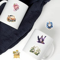 30pcs Pegatinas Temáticas De Grimoire Unicornio Gato Mágico Y Otros Clásicos Para Decorar Cuaderno Botella Diario Adhesivos Classiques - details 10