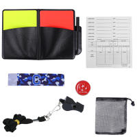 Set De Uniforme De Árbitro De Fútbol Profesional Con Tarjetas Rojas Y Amarillas Para Partidos De Fútbol Supplies De Registro De Juegos - details 7