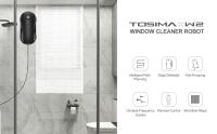Robot de limpieza de ventanas TOSIMA W2, succión máxima de 3800Pa, planificación de ruta inteligente, detección de bordes, control remoto, batería de respaldo de 25 minutos, con 12 trapeadores - details 7