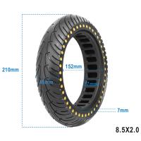 Neumático Sólido De 8.5 Pulgadas Para Xiaomi M365 1S pro Scooter Eléctrico Absorbedor De Choque De Goma Neumático De Relleno De Miel Repuesto De Rueda - details 26