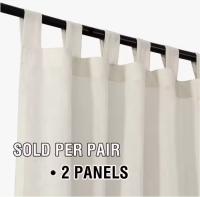 Cortinas de Lino para Salón,2 Piezas,Visillo Translúcido, Cortinas with Ojales modernos, Decorativas para Ventana, Habitación y D - details 3