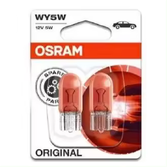 Osram 5W 12V W2.1X9.5D Gato. ECE WY5W BLI2 - 1