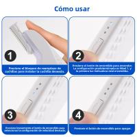 Afeitadora Eléctrica Mini Para Mujeres Trimmer De Bikini Peluca Painless Segura Para Piernas Brazos Axilas Área Intima Epilador - details 14