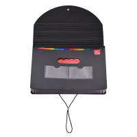 Organizador De Archivos A4 Con 24 Compartimentos De Tamaño Expansible Y Cubierta En Colores Arcoíris Para Escuela - details 4
