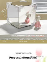 Lámpara De Mesa LED 3D Nube Tulipán DIY Luz Nocturna Flor Espejo Cubo Decoración Para Dormitorio Material De Vidrio - details 3